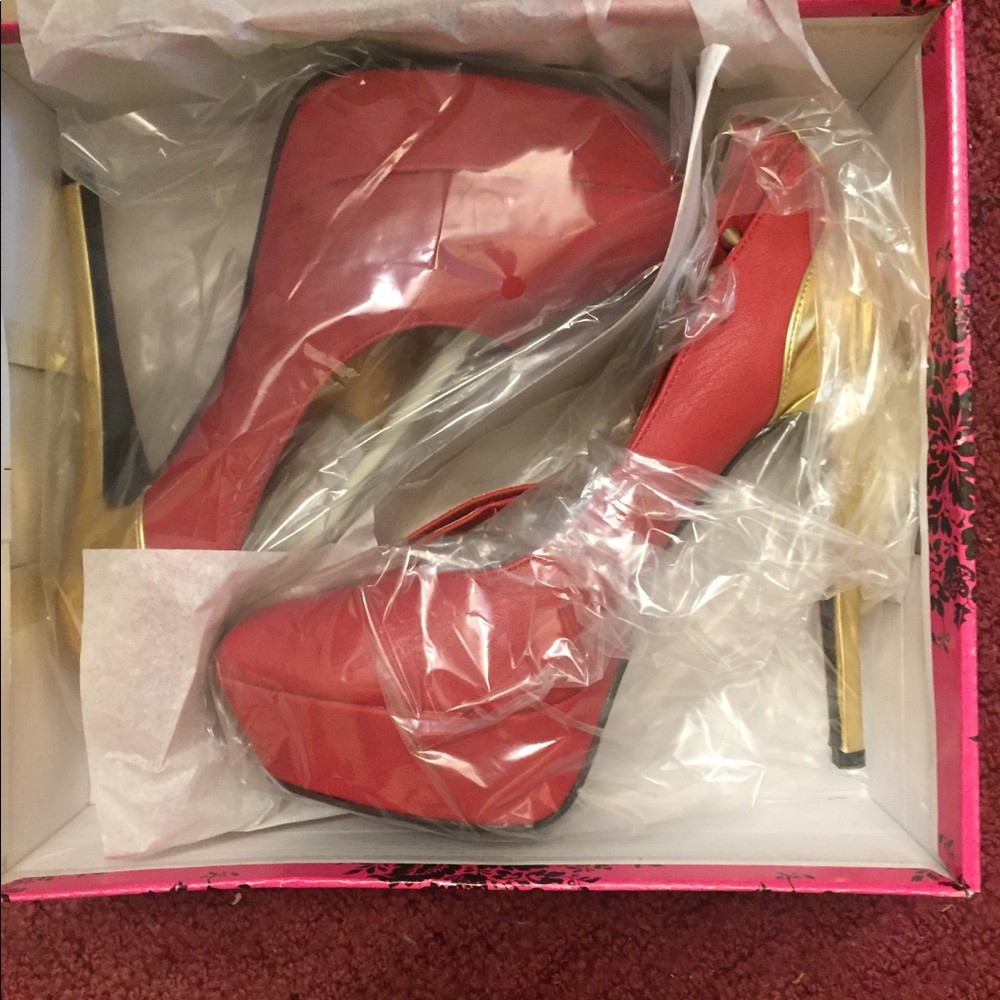 Red & Gold Heels